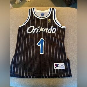 Champion Penny Hardaway #1 Orland Magic jersey size 40